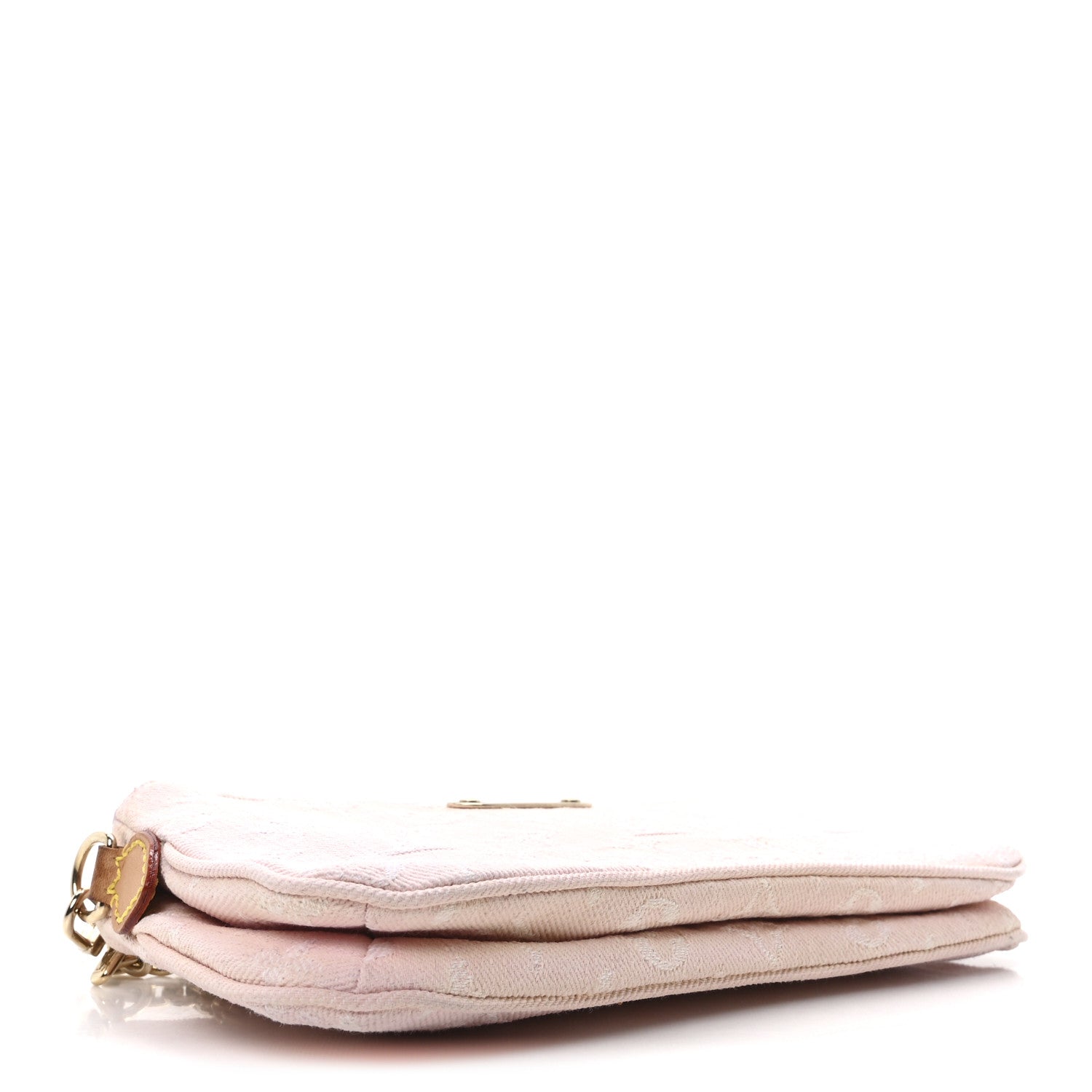 Louis Vuitton Monogram Denim Liv Pochette Washed Pink 4 of 9