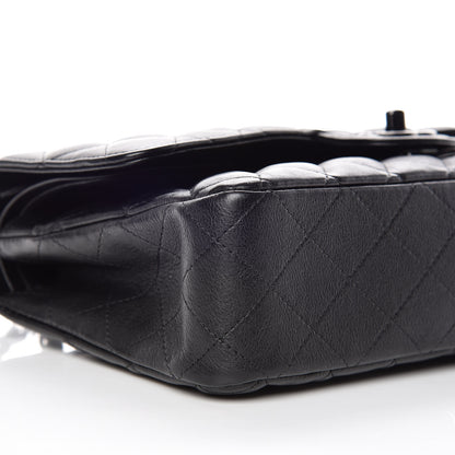 Chanel Crumpled Calfskin Quilted Medium Double Flap So Black 8 of 10