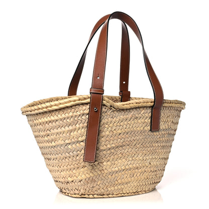 Loewe Raffia Basket Tote Bag Natural Tan 3 of 11