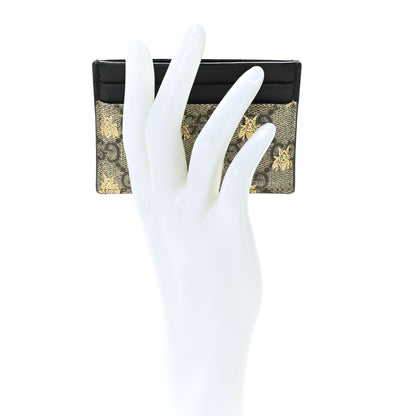 Gucci GG Supreme Monogram Bees Card Holder Black 2 of 7