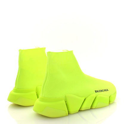 Balenciaga Technical 3D Recycled Knit Womens Speed 2.0 Sneakers 36 Monocolor Yellow Fluo 2 of 7