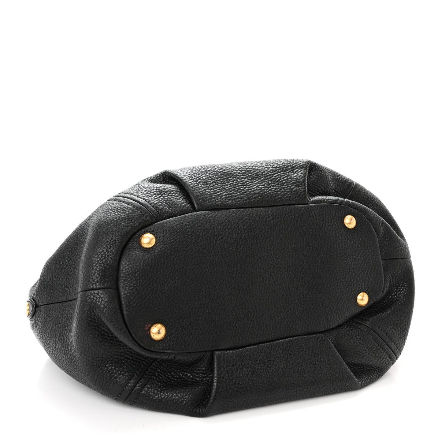 Vitello Daino Shoulder Bag Black