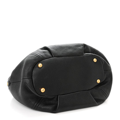 Prada Vitello Daino Shoulder Bag Black 4 of 18