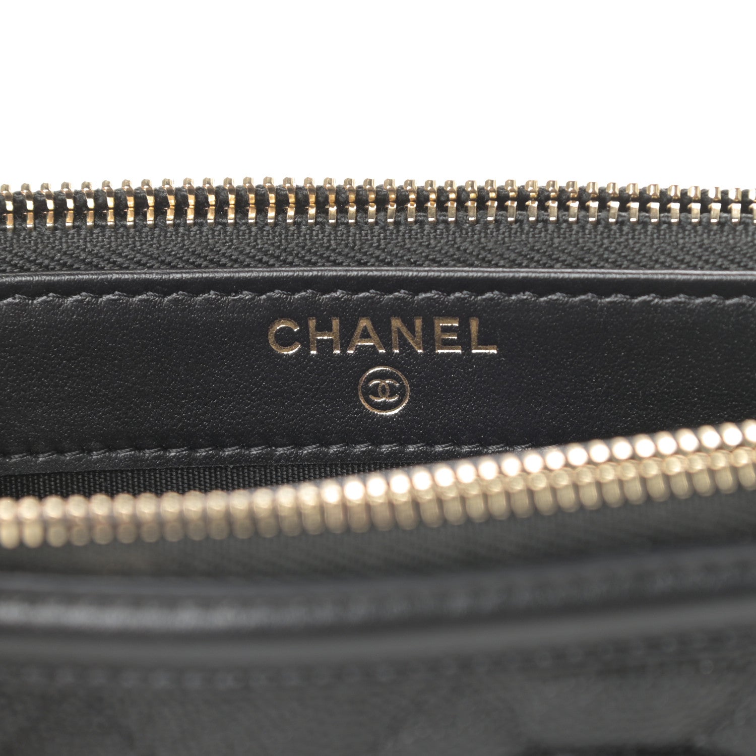 Chanel Caviar Quilted CC Filigree Clutch With Chain Black 8 of 13