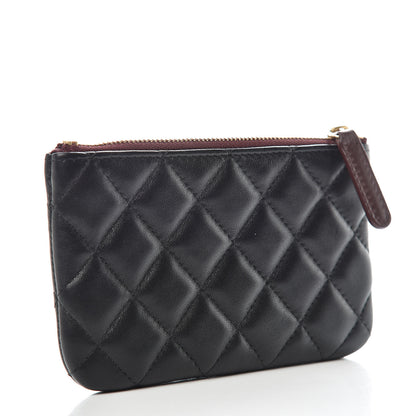 Chanel Lambskin Quilted Small Cosmetic Case Black 3 of 10