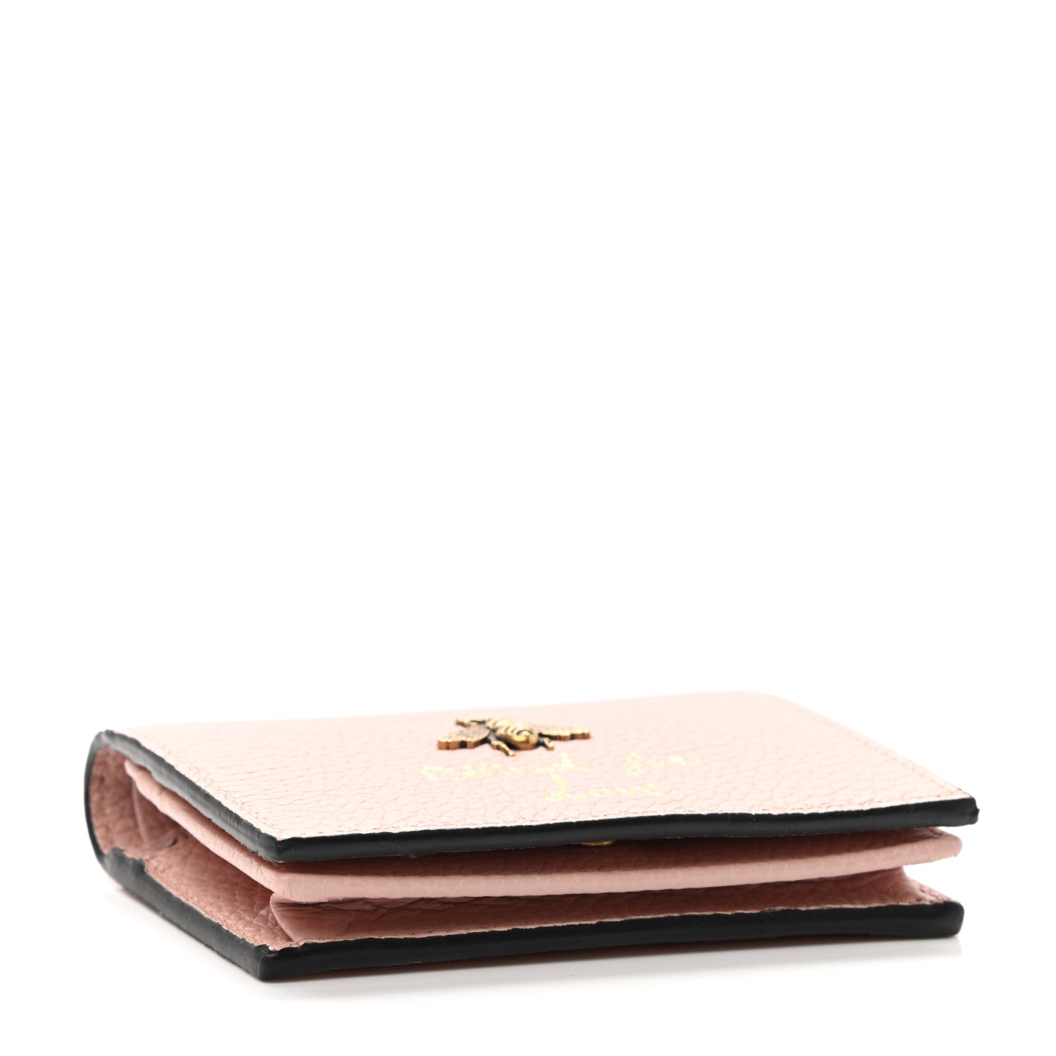 Gucci Cellarius Calfskin Blind for Love Animalier Card Case Perfect Pink 4 of 7