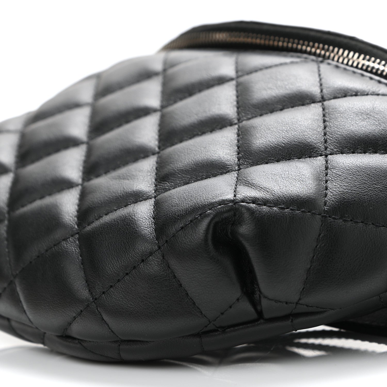 Chanel Lambskin Quilted Waist Belt Bag Black 6 of 11