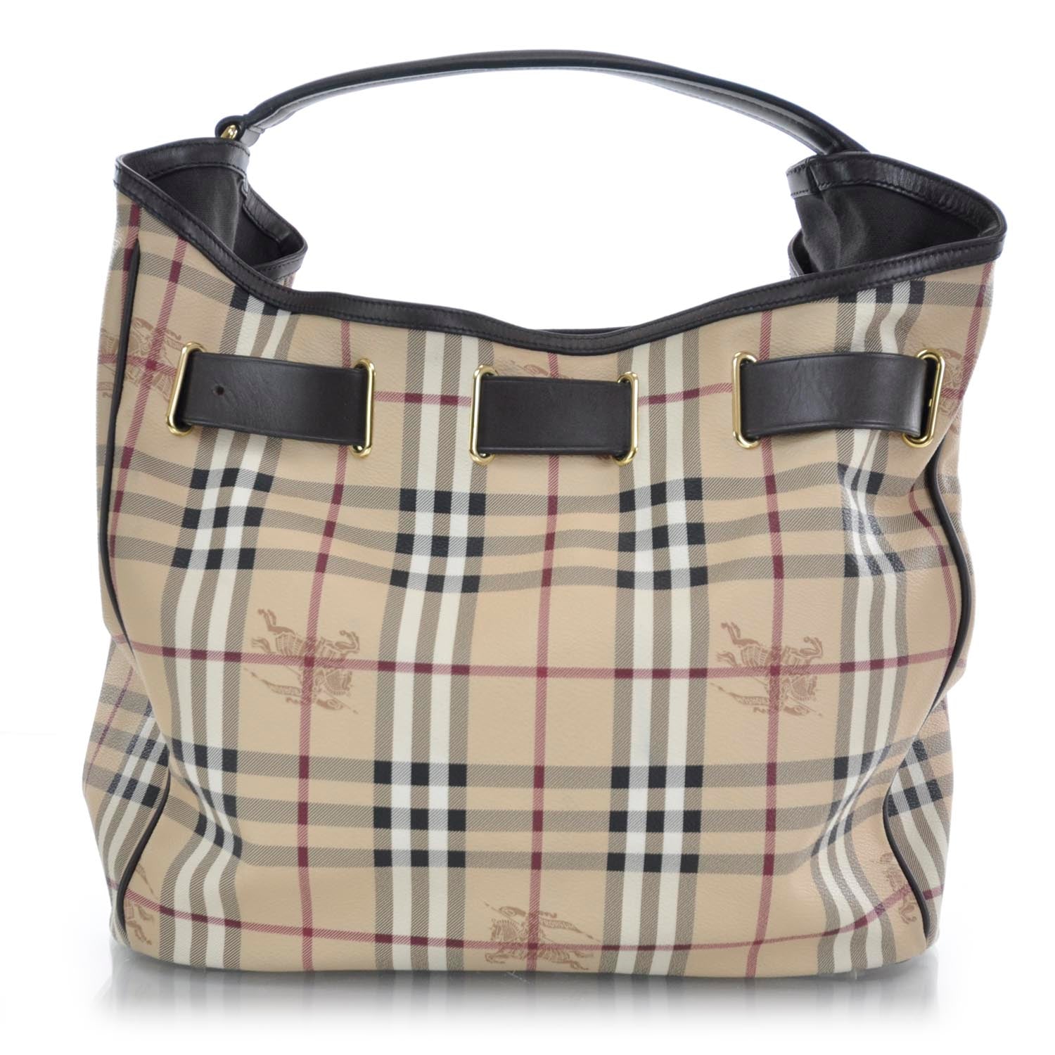 Burberry Haymarket Check Walden Hobo 1 of 8