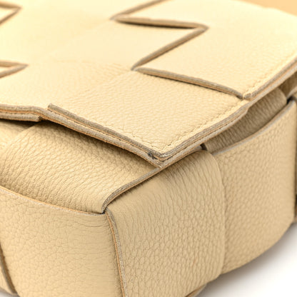 Bottega Veneta Grained Calfskin Maxi Intrecciato Cassette Crossbody Bag Porridge 12 of 13