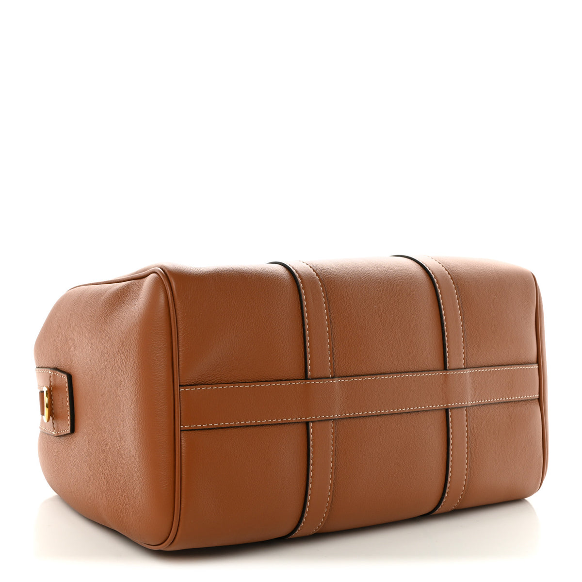 Supple Calfskin Large Boston Bag Tan