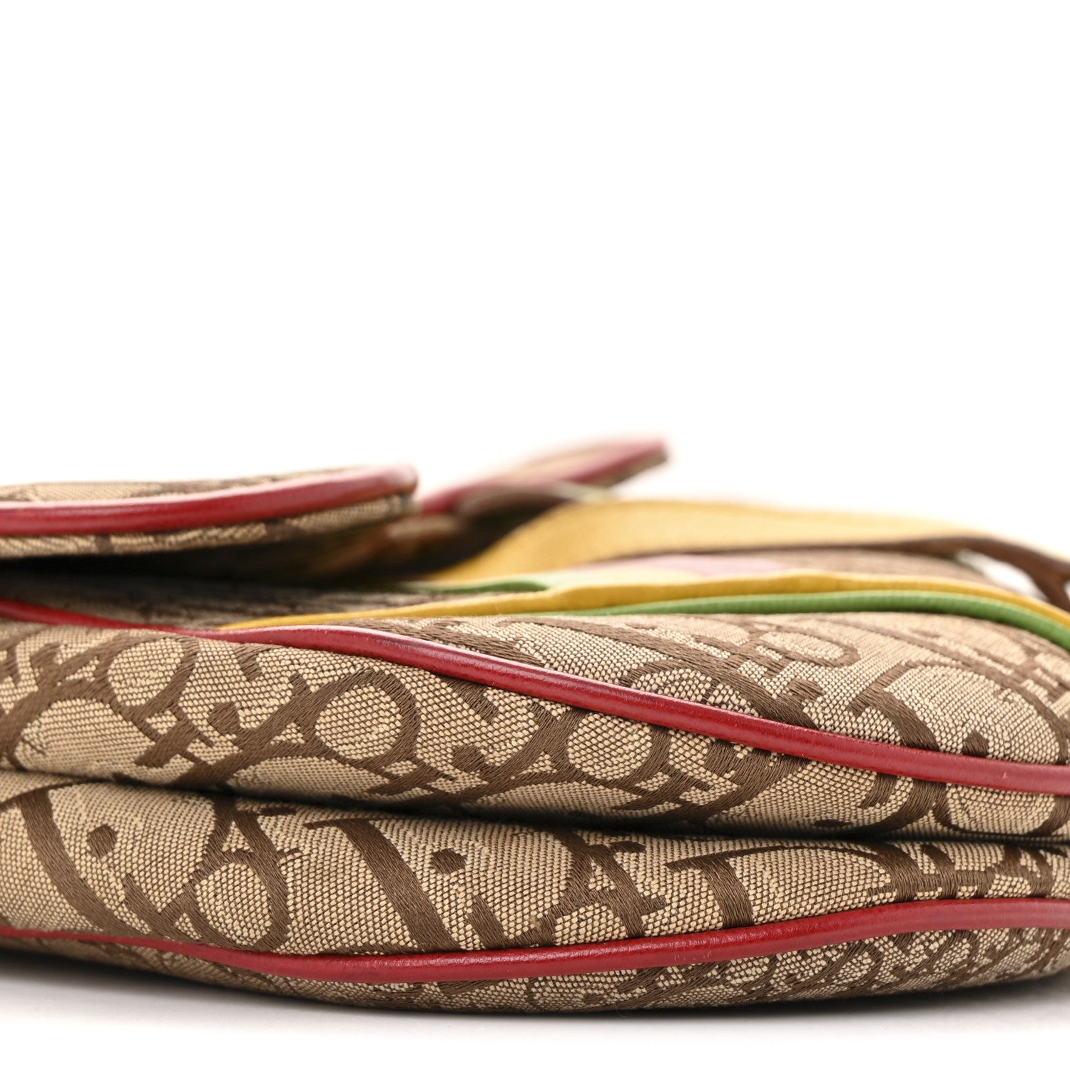 Christian Dior Monogram Rasta Saddle Bag Beige 14 of 20