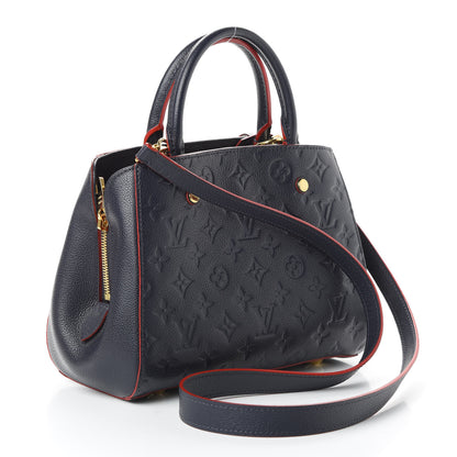 Louis Vuitton Empreinte Montaigne BB Marine Rouge 4 of 10