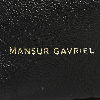 Mansur Gavriel Lambskin Mini Cloud Clutch Black Flamma 8 of 9