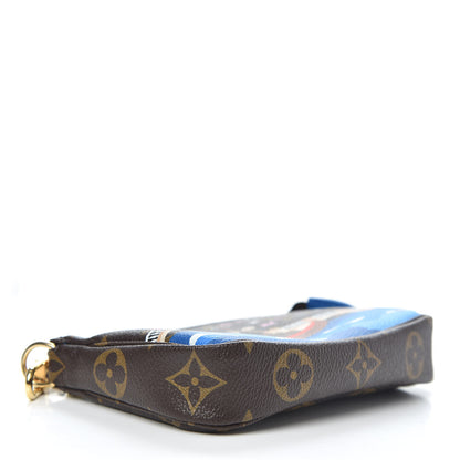 Louis Vuitton Monogram 2019 Christmas Animation Mini Venice Pochette Accessories Blue 4 of 9