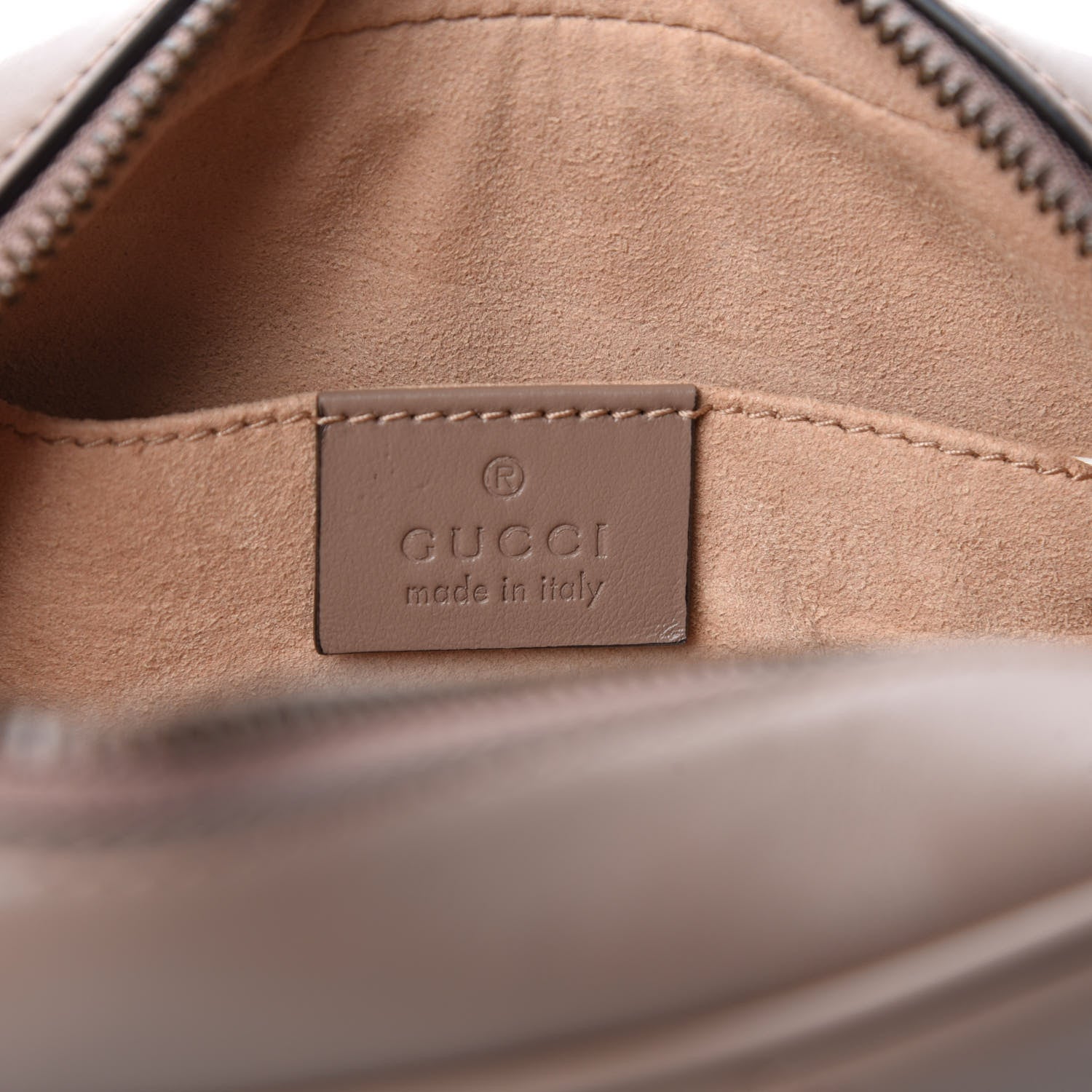 Gucci Calfskin Matelasse Mini GG Marmont Chain Shoulder Bag Porcelain Rose 8 of 10