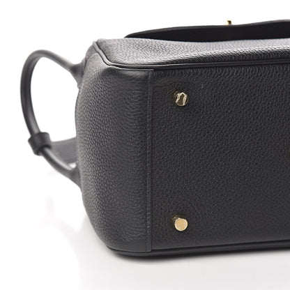 Hermes Taurillon Clemence Lindy 26 Black 8 of 11
