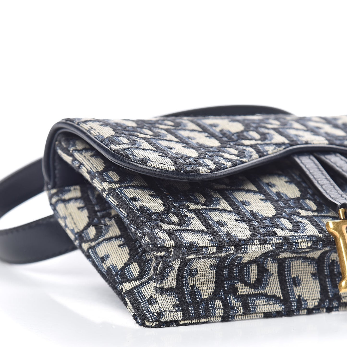 Oblique Saddle Belt Bag Blue