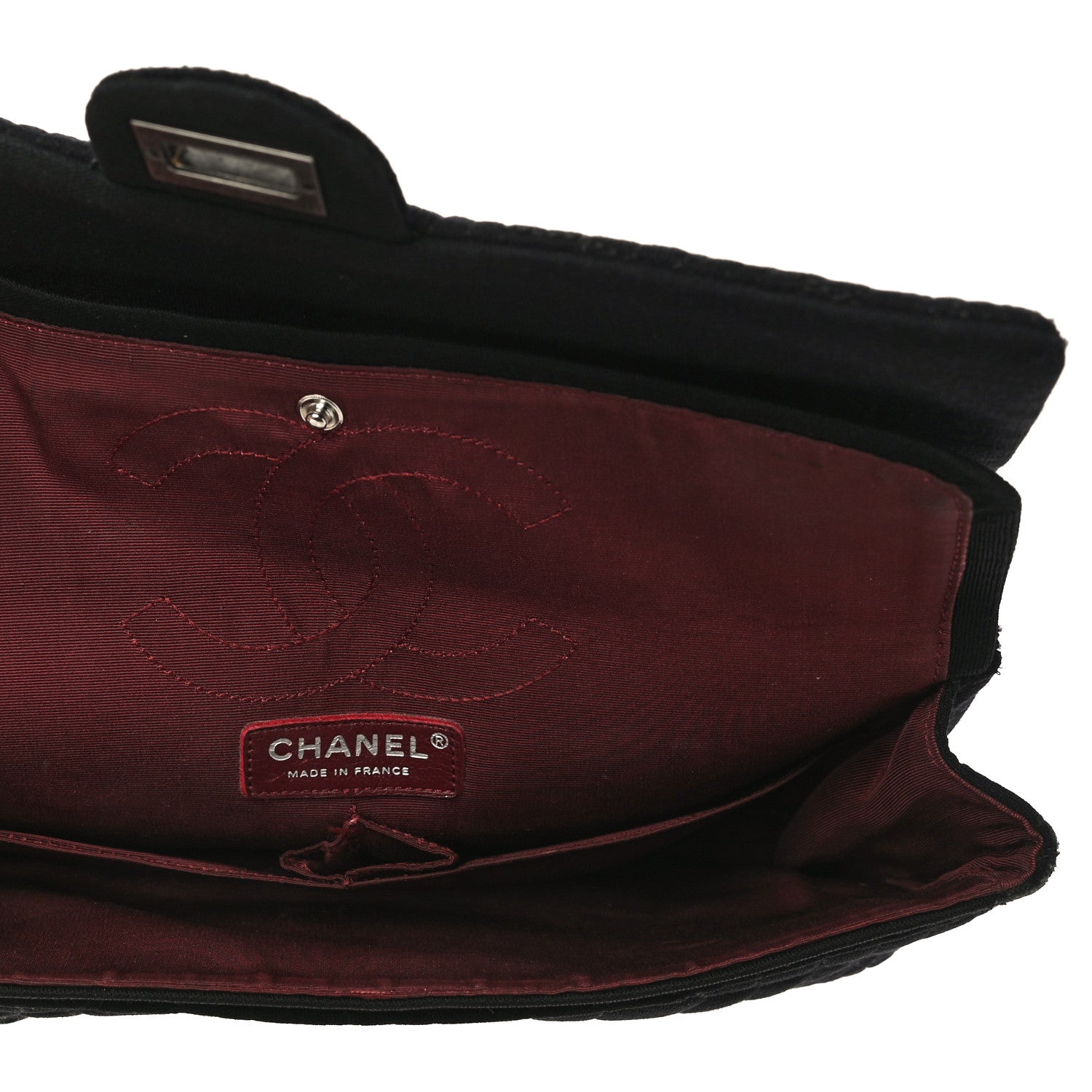 Chanel Jersey Coco's Croc 2.55 Reissue 226 Flap Black 5 of 15
