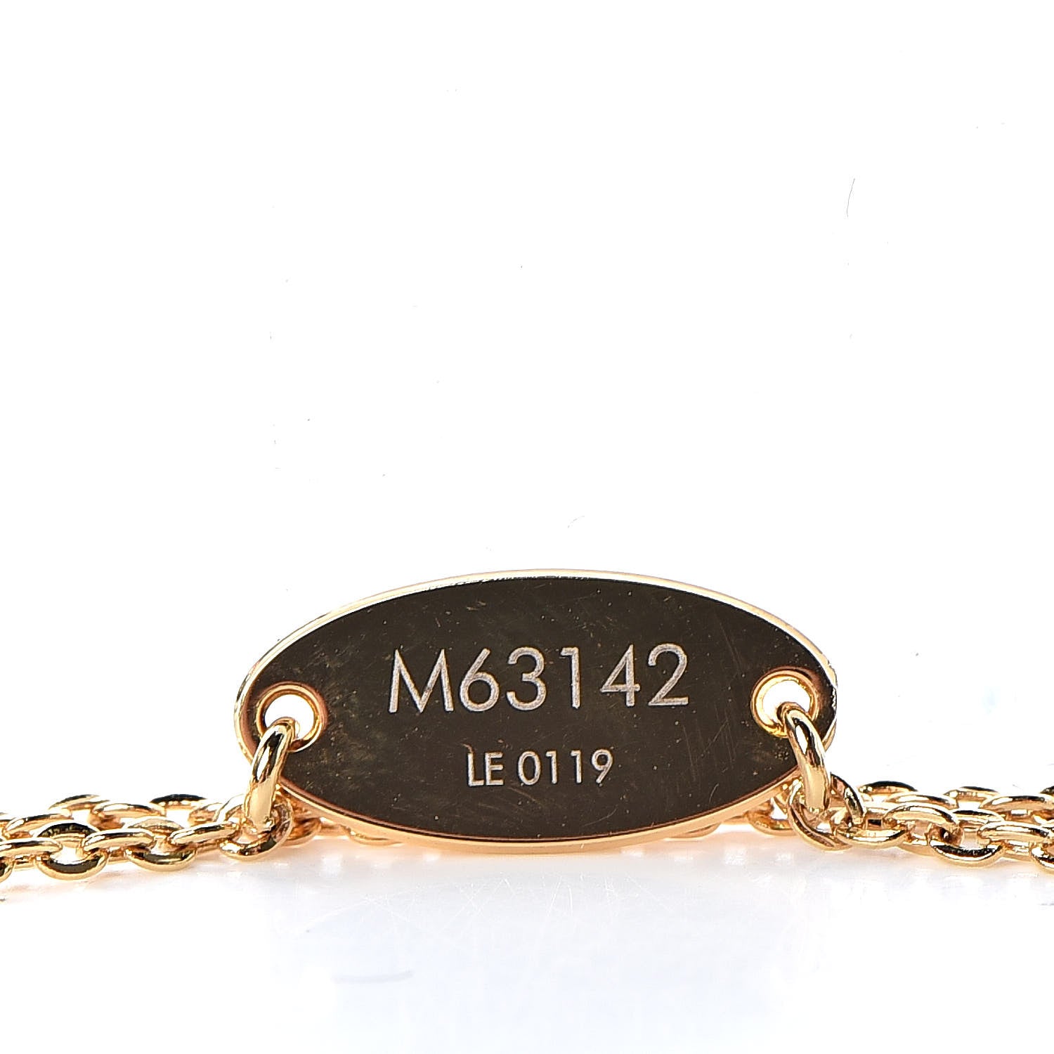 Louis Vuitton Brass Nanogram Bracelet Silver Gold 5 of 6