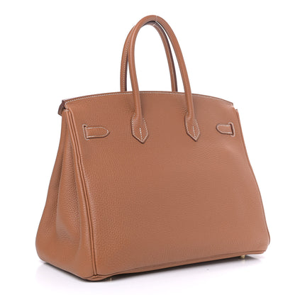 Hermes Togo Birkin 35 Gold 3 of 11