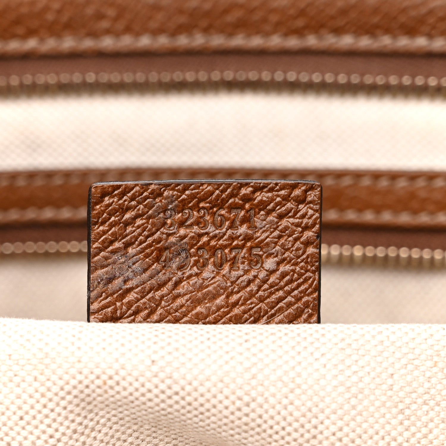 Gucci Monogram Medium Bree Zippered Tote Beige Tabacco 7 of 19