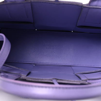 Bottega Veneta Calfskin Maxi Intreccio Mini Arco Tote Wisteria 6 of 13