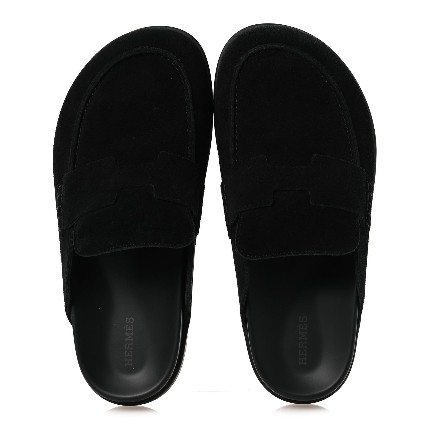 Suede Calfskin Go Mules 39 Black