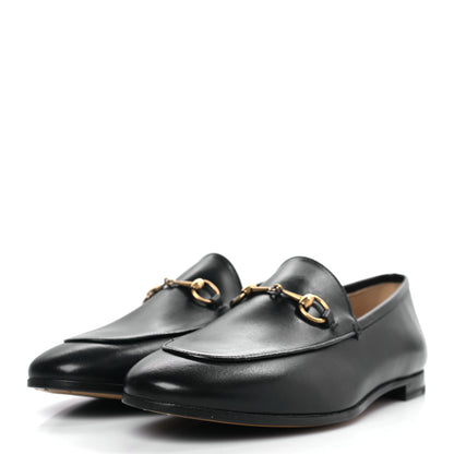 Gucci Calfskin Womens Jordaan Loafers 39.5 Black 3 of 8