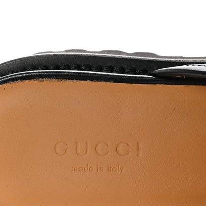 Gucci Cordovan Lux Womens Sylke Horsebit Platform Mules 36 Black 8 of 10