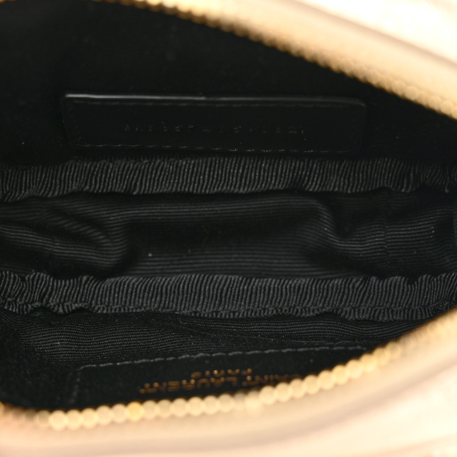 Saint Laurent Metallic Calfskin Matelasse Chevron Monogram Baby Lou Camera Bag Platino 5 of 10