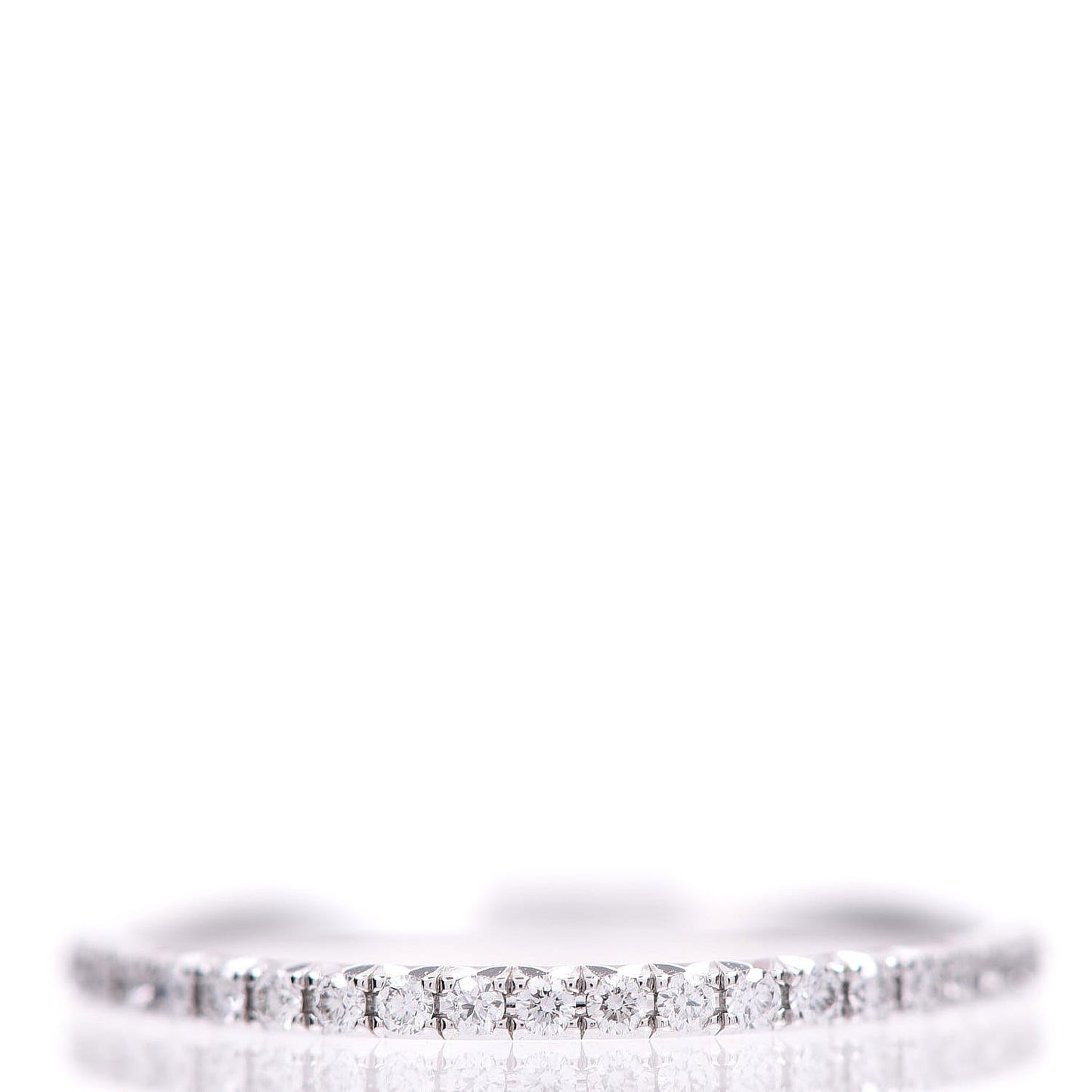 18K White Gold Diamond Metro Ring 54.5 7