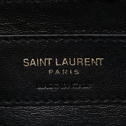 Saint Laurent Metallic Calfskin Medium Classic Monogram Kate Satchel Pale Gold 6 of 10
