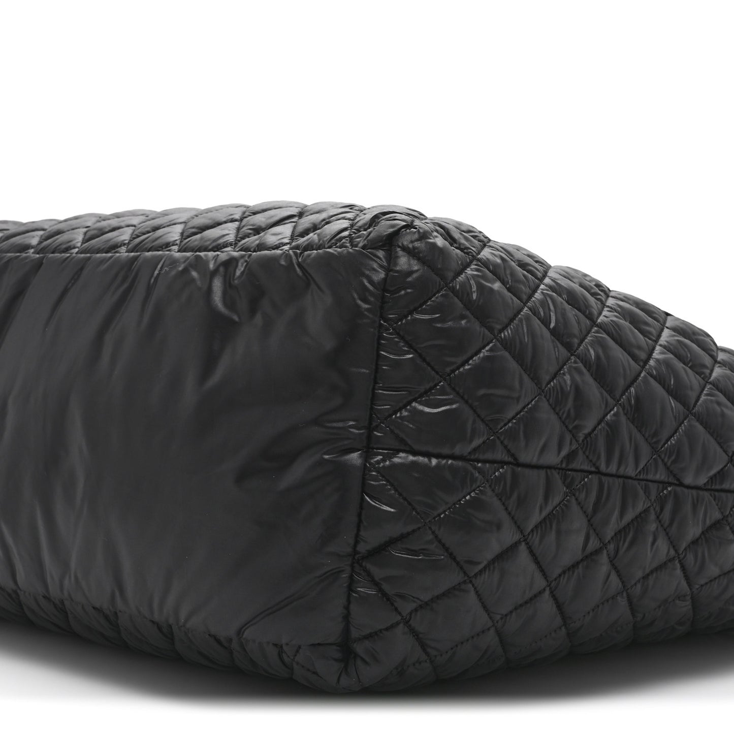 Nylon Quilted Extra Large Coco Cocoon Tote Black