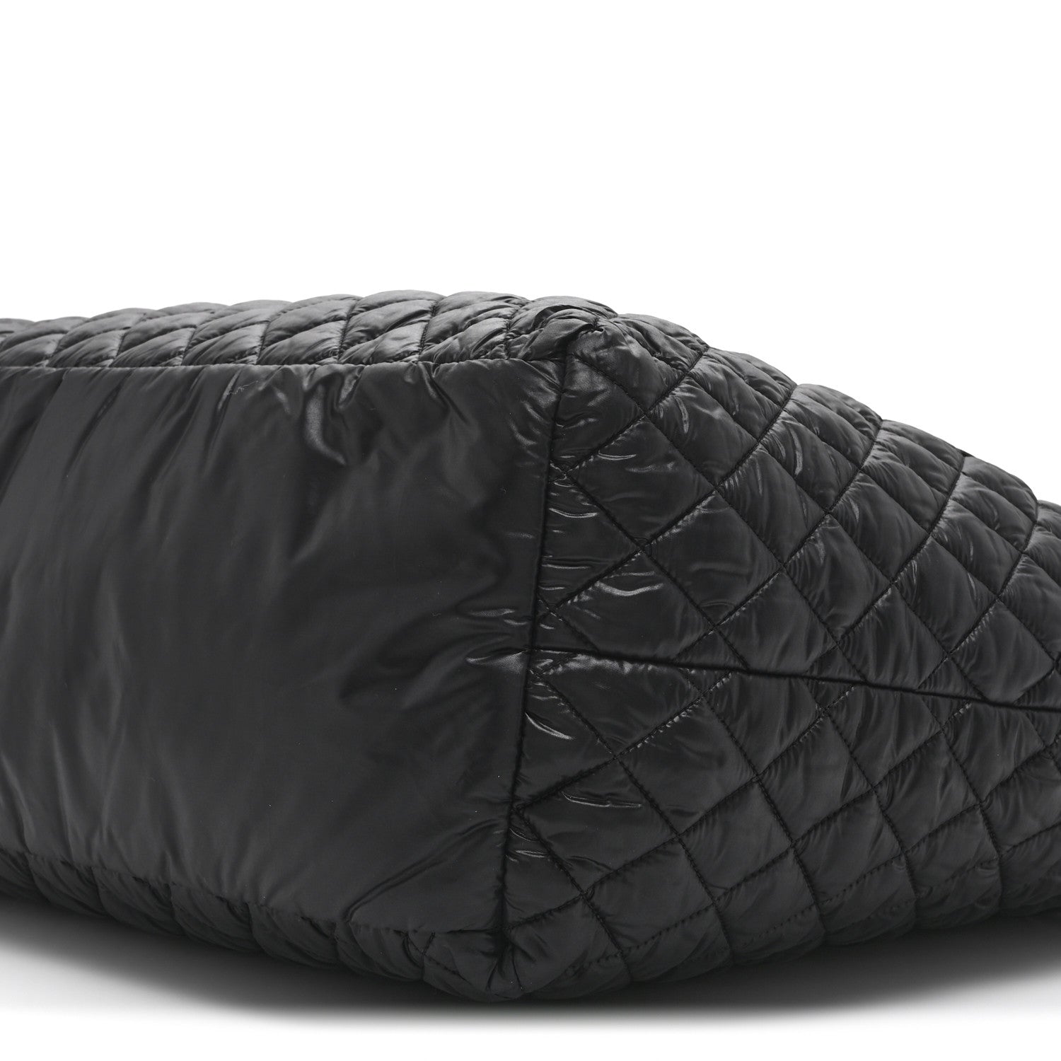Chanel Nylon Quilted Extra Large Coco Cocoon Tote Black 10 of 11