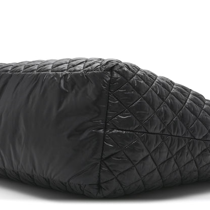 Chanel Nylon Quilted Extra Large Coco Cocoon Tote Black 10 of 11