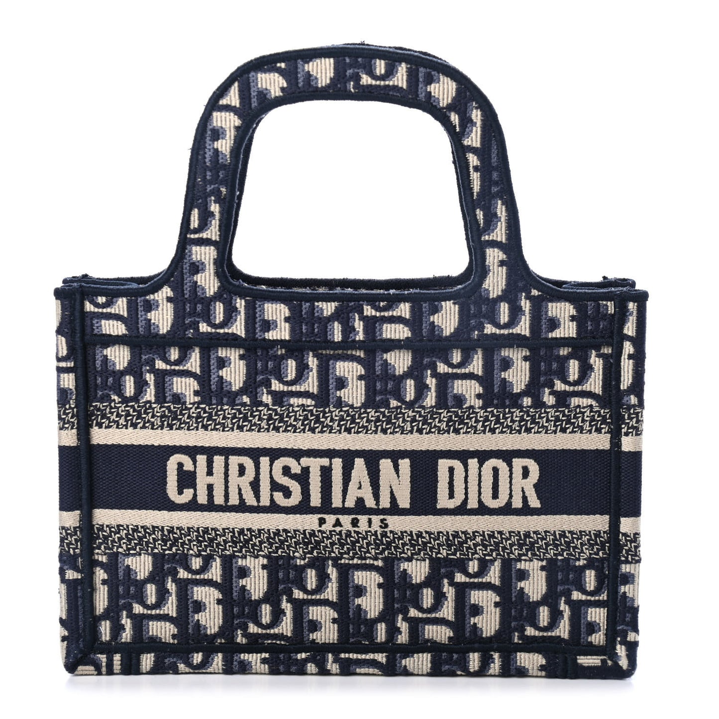 Oblique Mini Book Tote Blue Multicolor