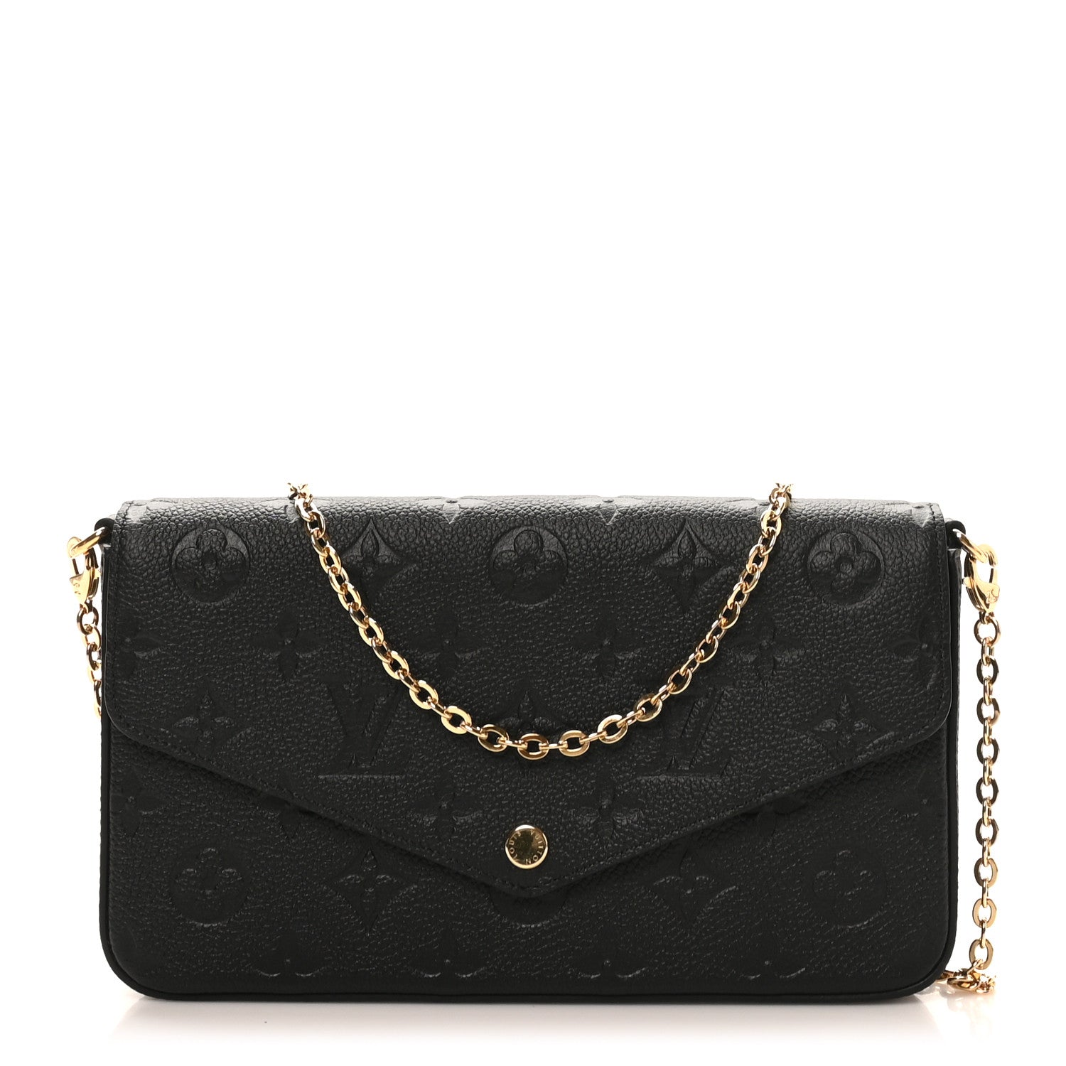 Louis Vuitton Empreinte Pochette Felicie Chain Wallet Black 1 of 10