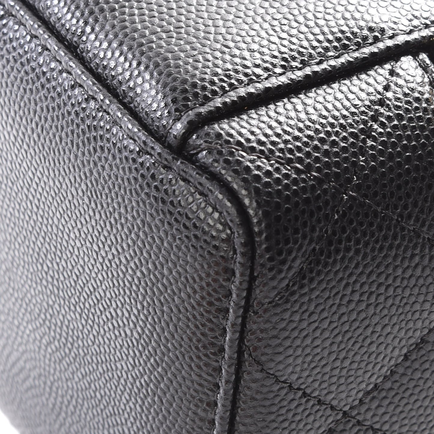 Caviar Quilted Jewelry Travel Case Black
