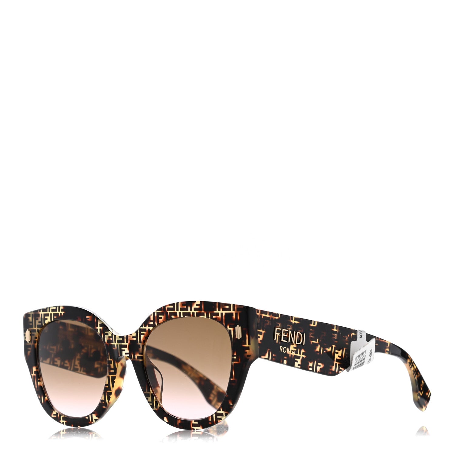 Fendi Acetate FF Sunglasses FF 0452/F/S Tortoise 1 of 8