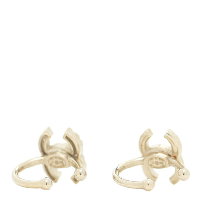 Chanel Metal Strass Lip Ring Set Gold 3 of 5