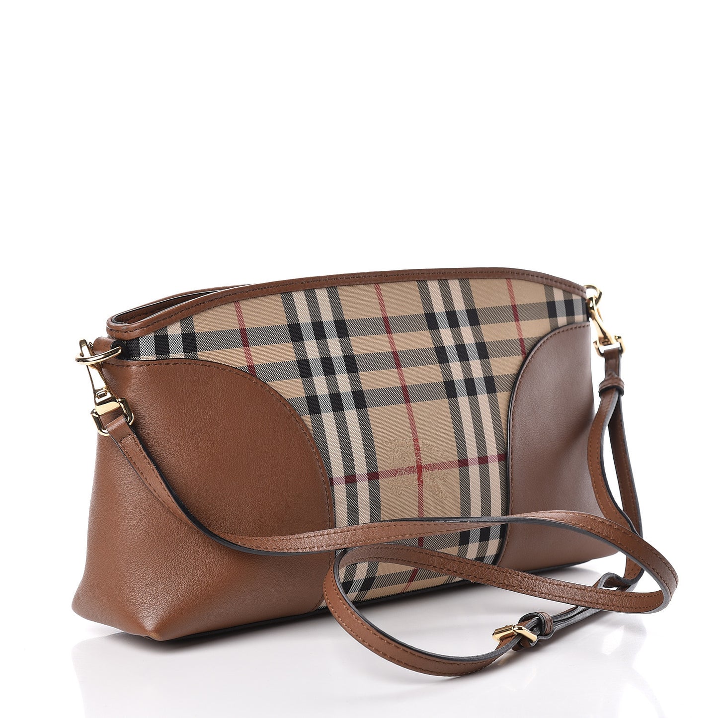 Horseferry Check Small Chichester Crossbody Clutch Bag Honey Tan