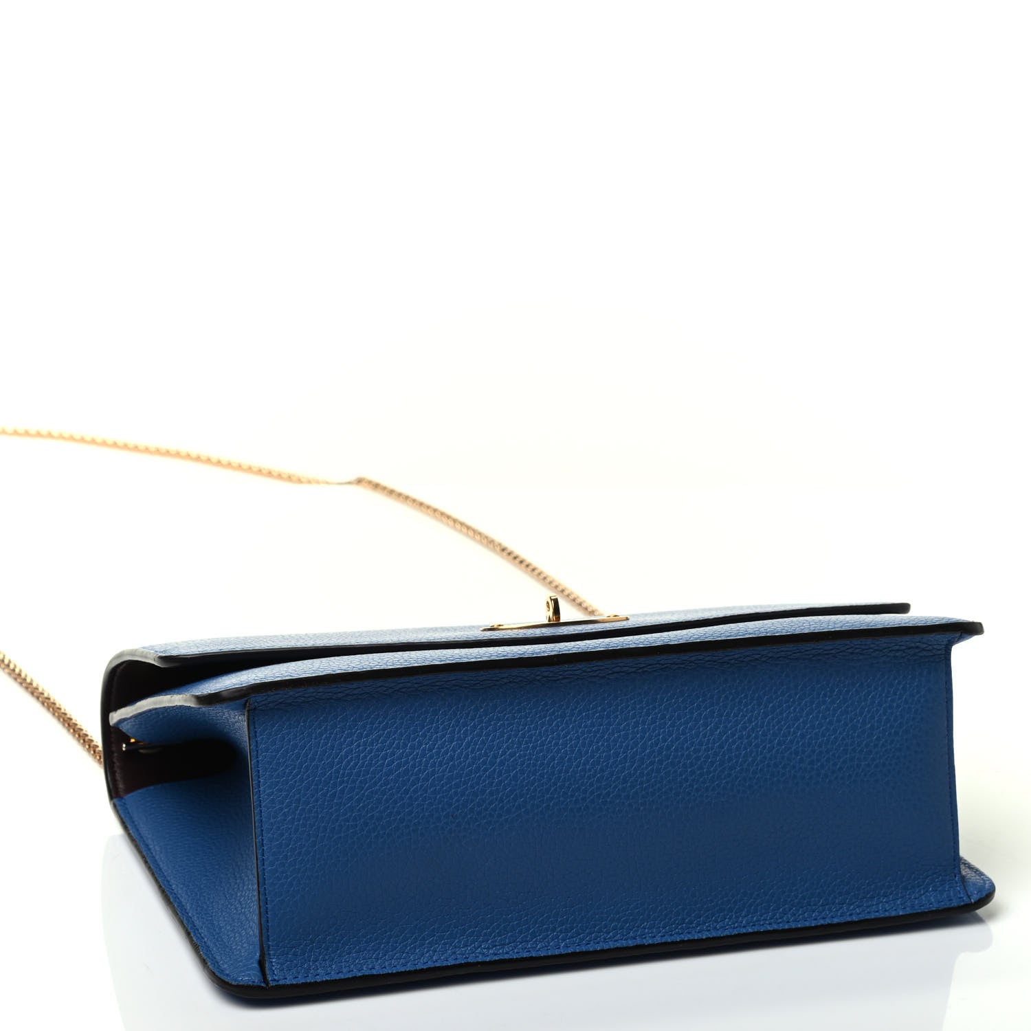 Mulberry Cross Grain Calfskin Small Darley Porcelain Blue 3 of 4