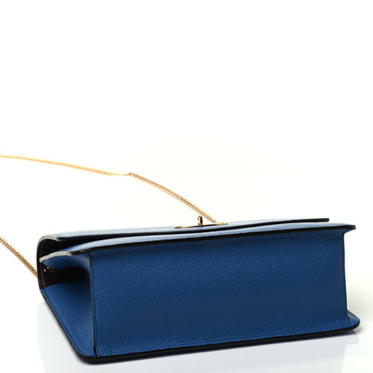 Mulberry Cross Grain Calfskin Small Darley Porcelain Blue 3 of 4