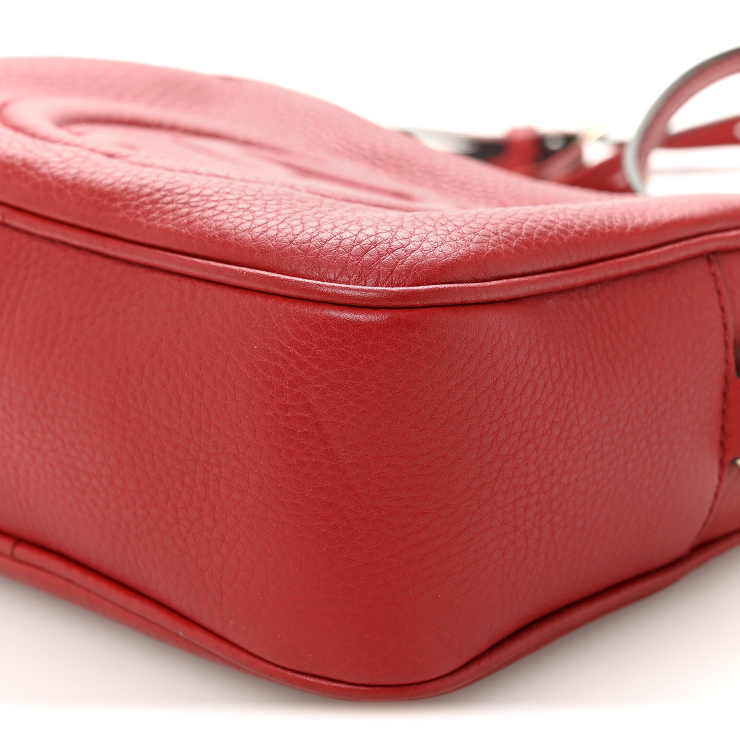 Gucci Pebbled Calfskin Small Soho Disco Bag Tabasco Red 10 of 10