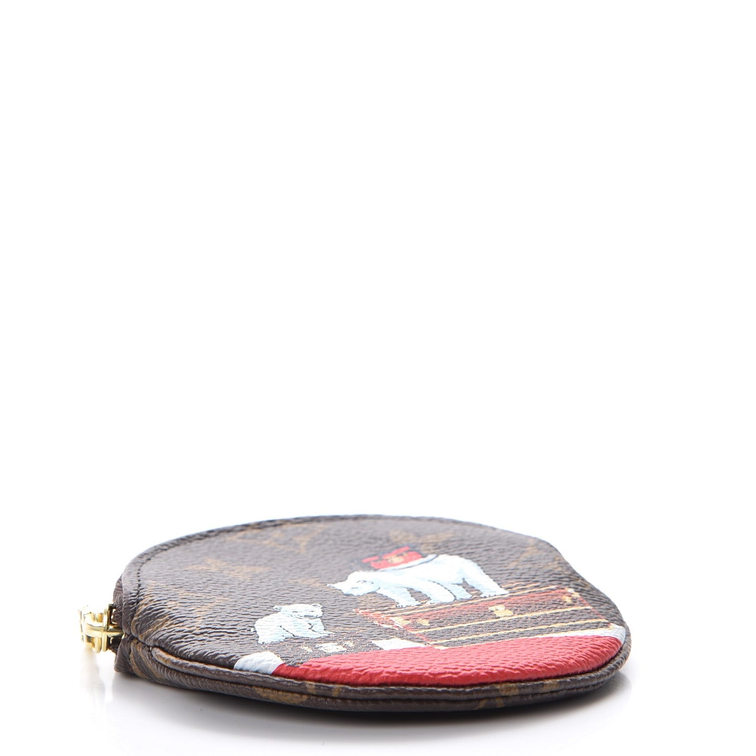 Louis Vuitton Monogram 2017 Christmas Animation Round Coin Purse 4 of 7