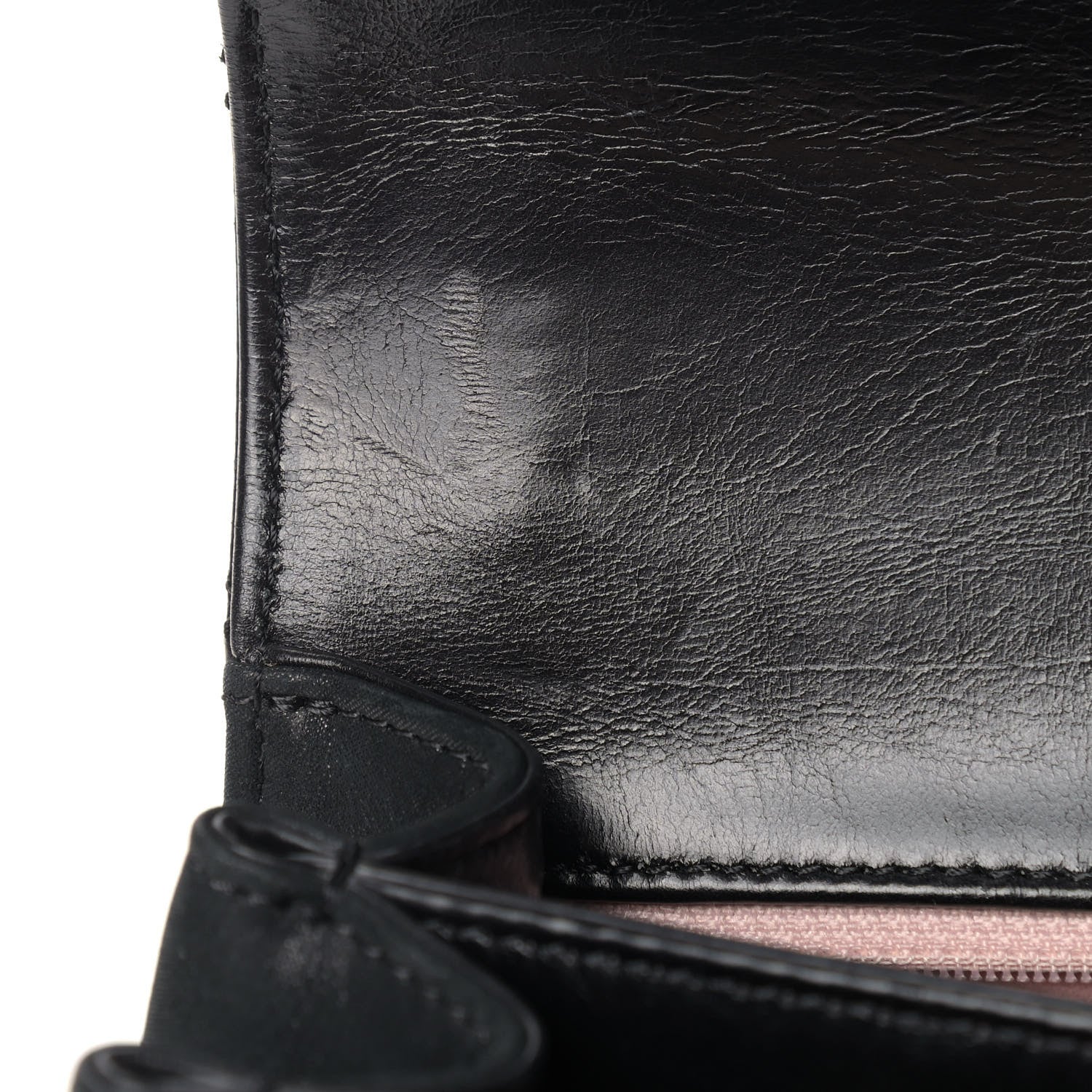 Chanel Iridescent Calfskin Quilted Mini Straight Lined Flap Black 10 of 12