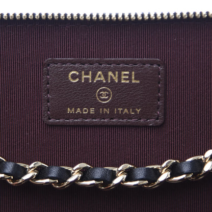 Chanel Lambskin Quilted Small Vanity Case With Chain Black 5 of 10