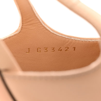 Chanel Lambskin Cap Toe CC Slingback Pumps 40 Beige Black 8 of 13