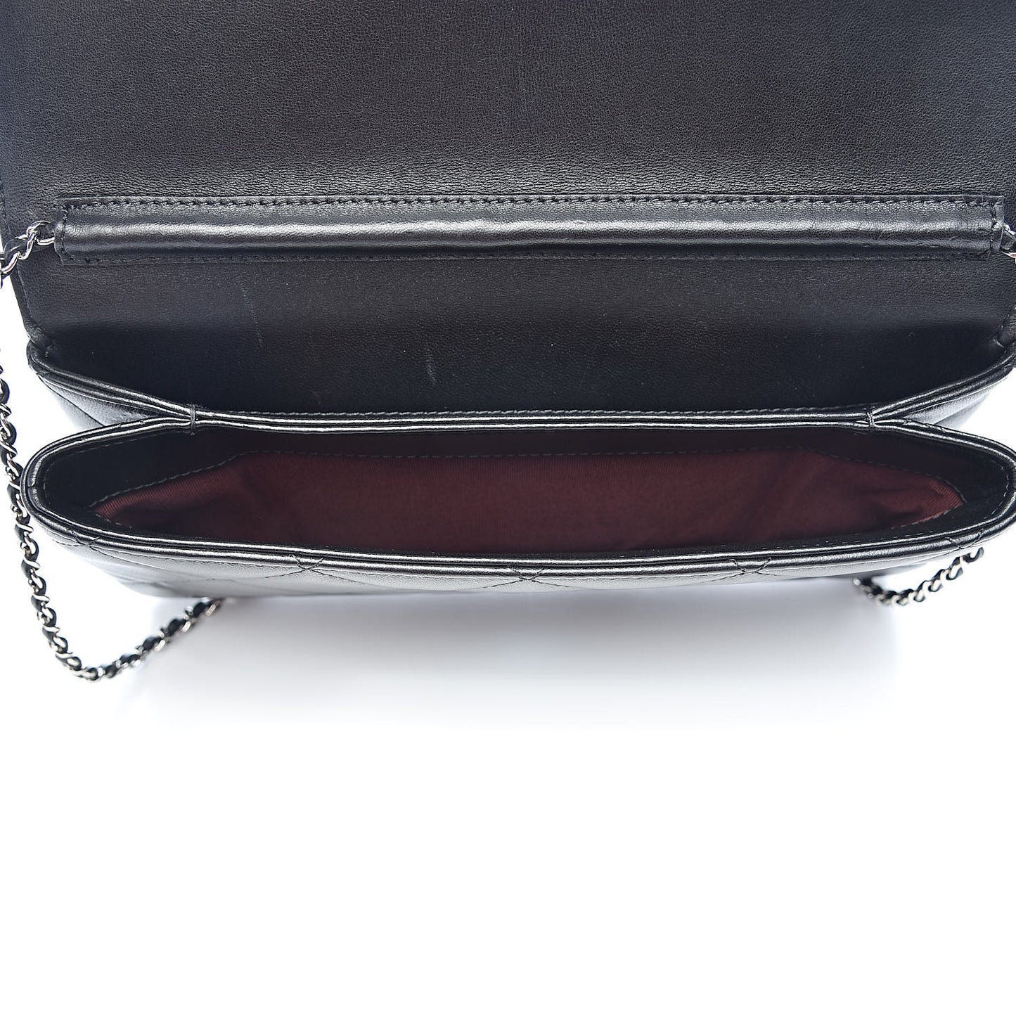 Lambskin Crystal Evening Clutch Black