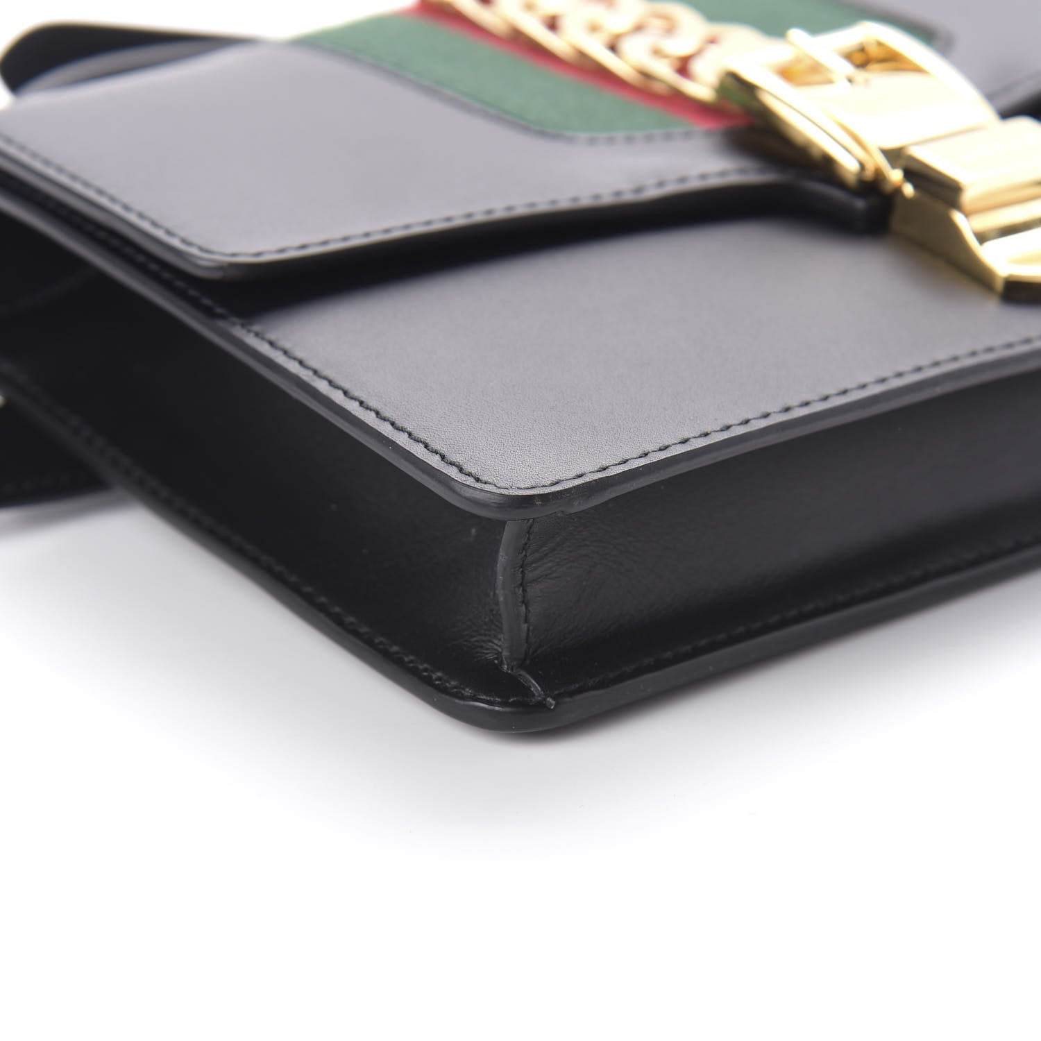 Gucci Calfskin Sylvie Belt Bag Black 6 of 11